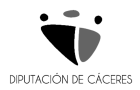 Logo diputación de Caceres